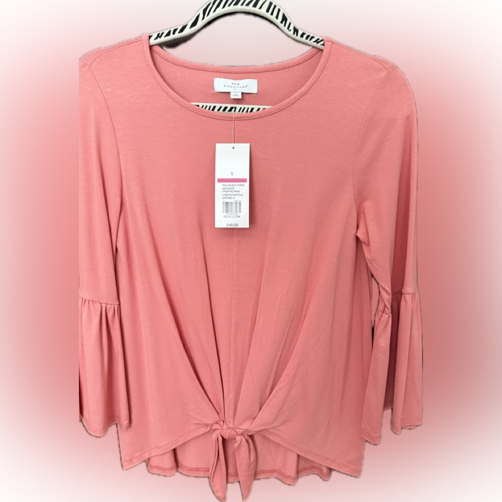 New Directions Top with Tie Front - NEW